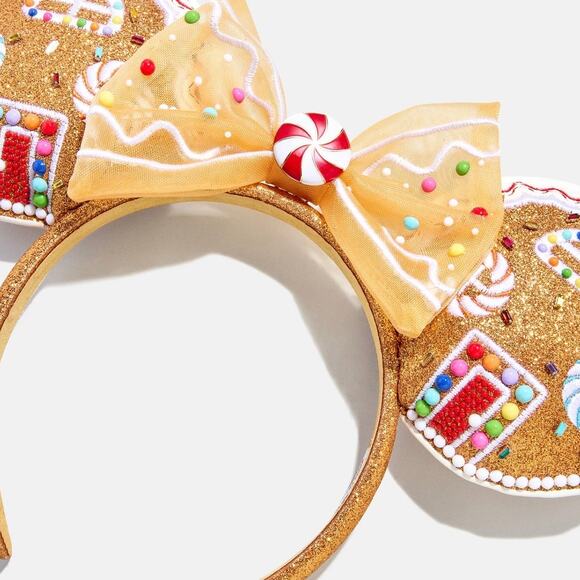 Baublebar Disney Gingerbread House Christmas Minnie Mouse Ears Headband NEW main image 5